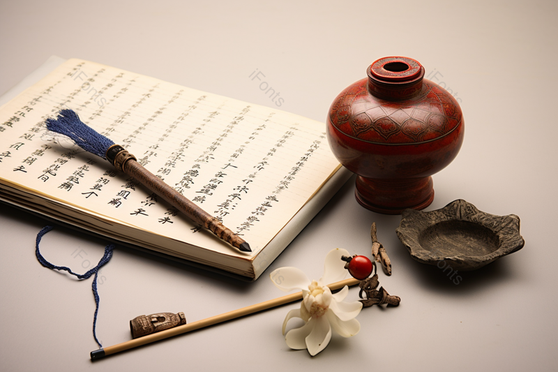 桌面上的书法作品组合摄影,高清,摄影图,摄影图片,图片大全,摄影图免费下载